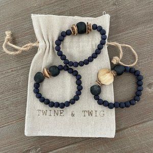 Twine & Twig Set of 3 Bracelets